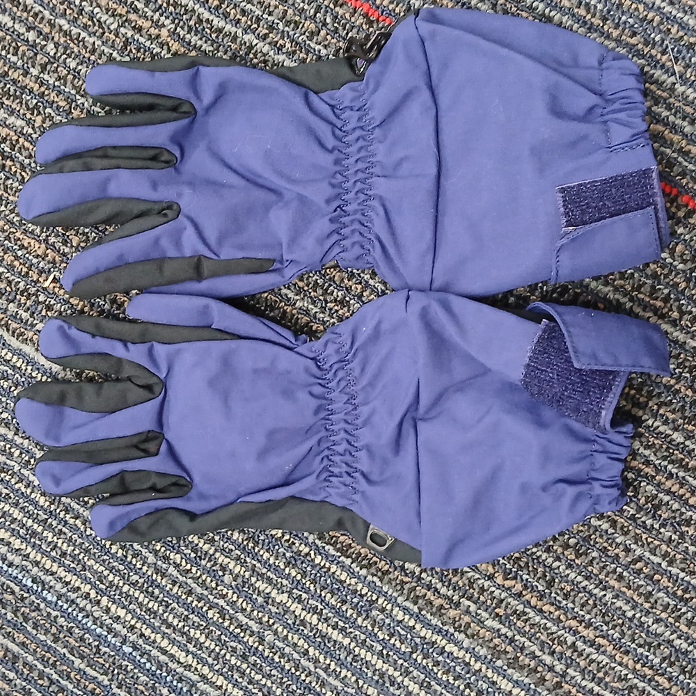 Patagonia Gloves Women Small Navy Nylon Snow Ski Winter Waterproof